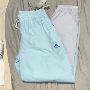 adidas Men’s Light Blue & White Athletic Joggers NWT